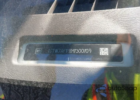 2021 GMC Savana Cargo Rwd 2500 Regular Wheelbase Work Van из США, поврежденный, VIN 1GTW7AFP8M1300109